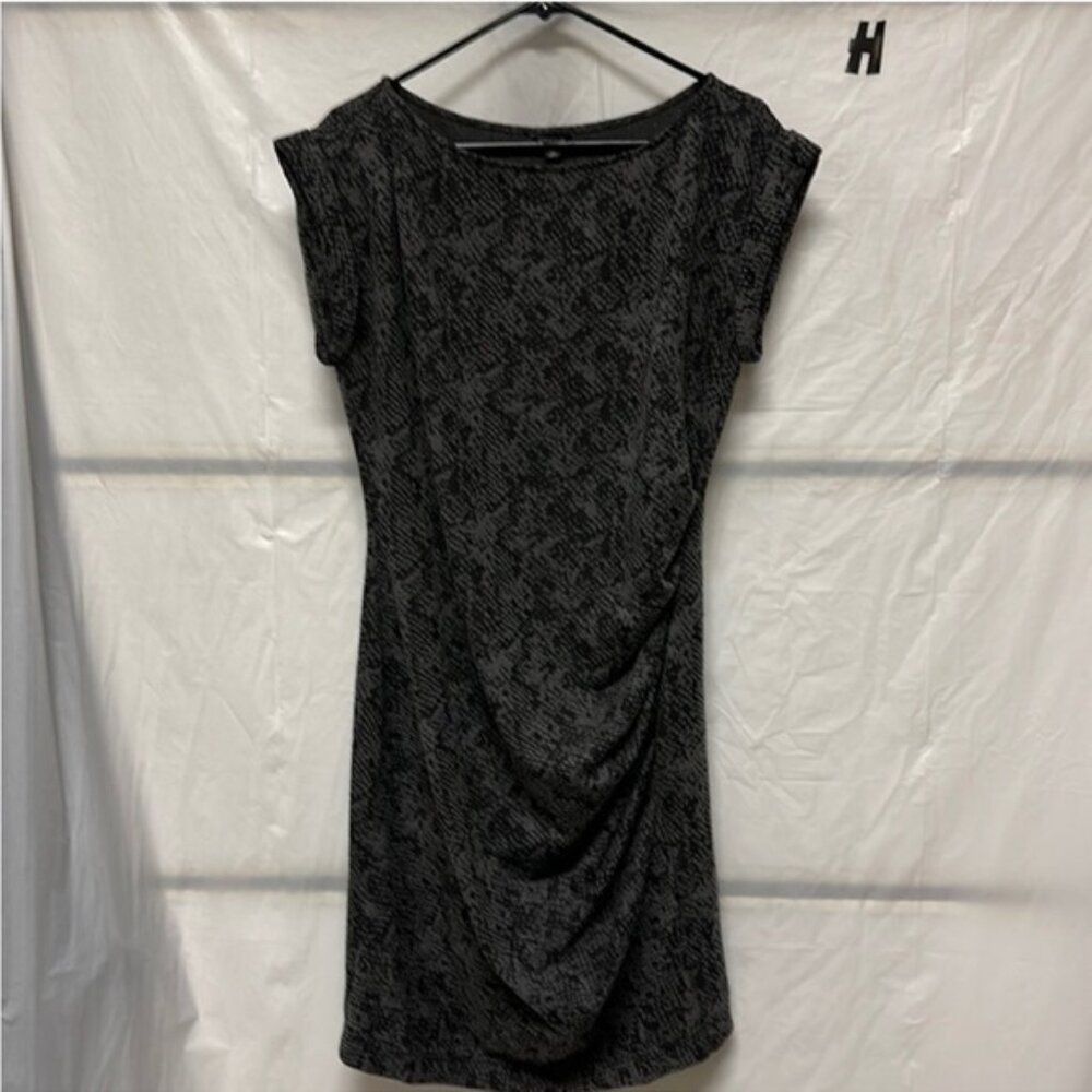 Elegant Black Patterned Dress